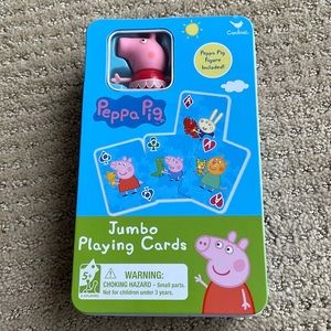 New never played with peppa pig jumbo playing cards